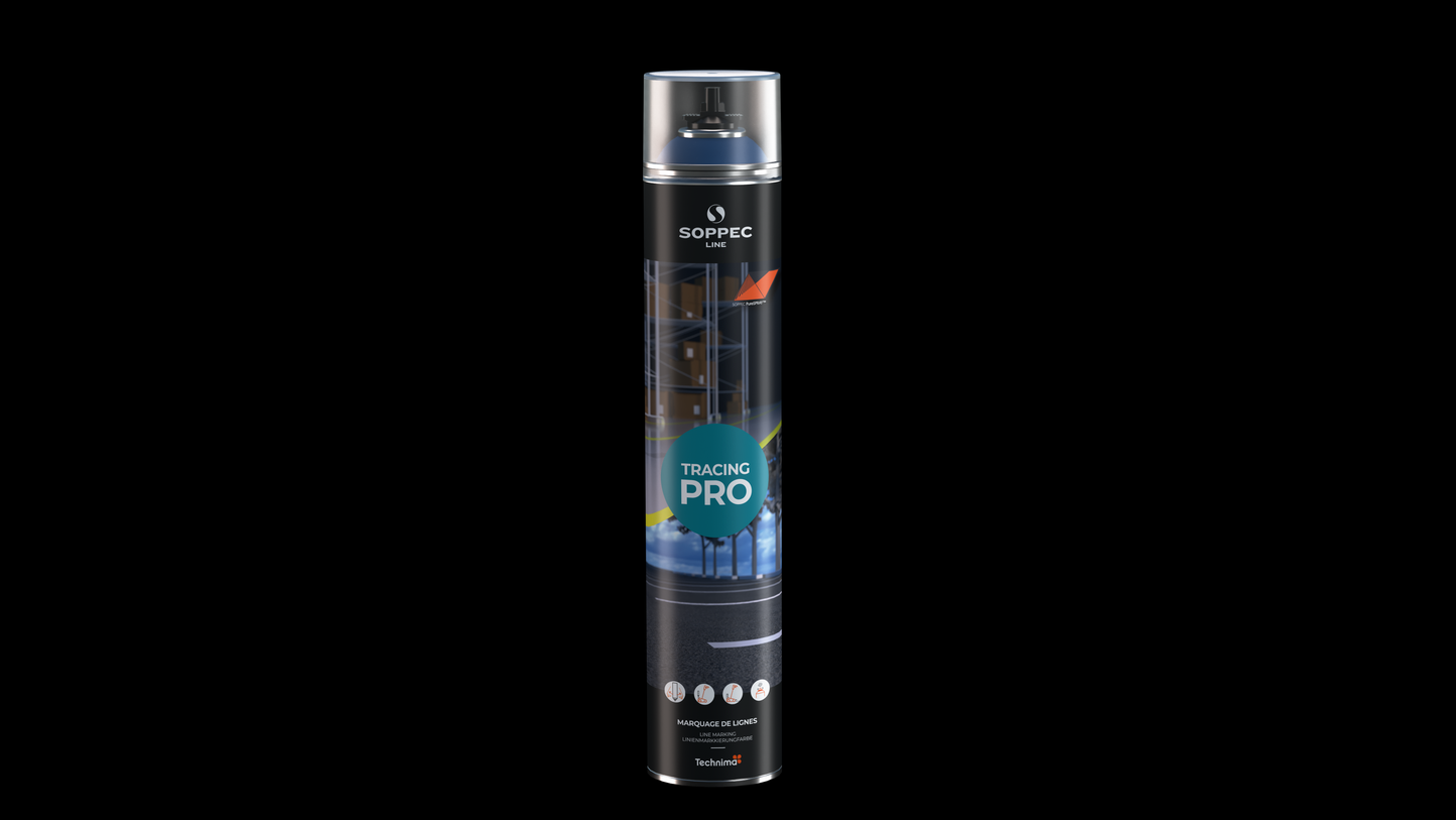 Soppec Tracing Pro Linienmarkierspray, 750ml – für Markierwagen Soppec Driver