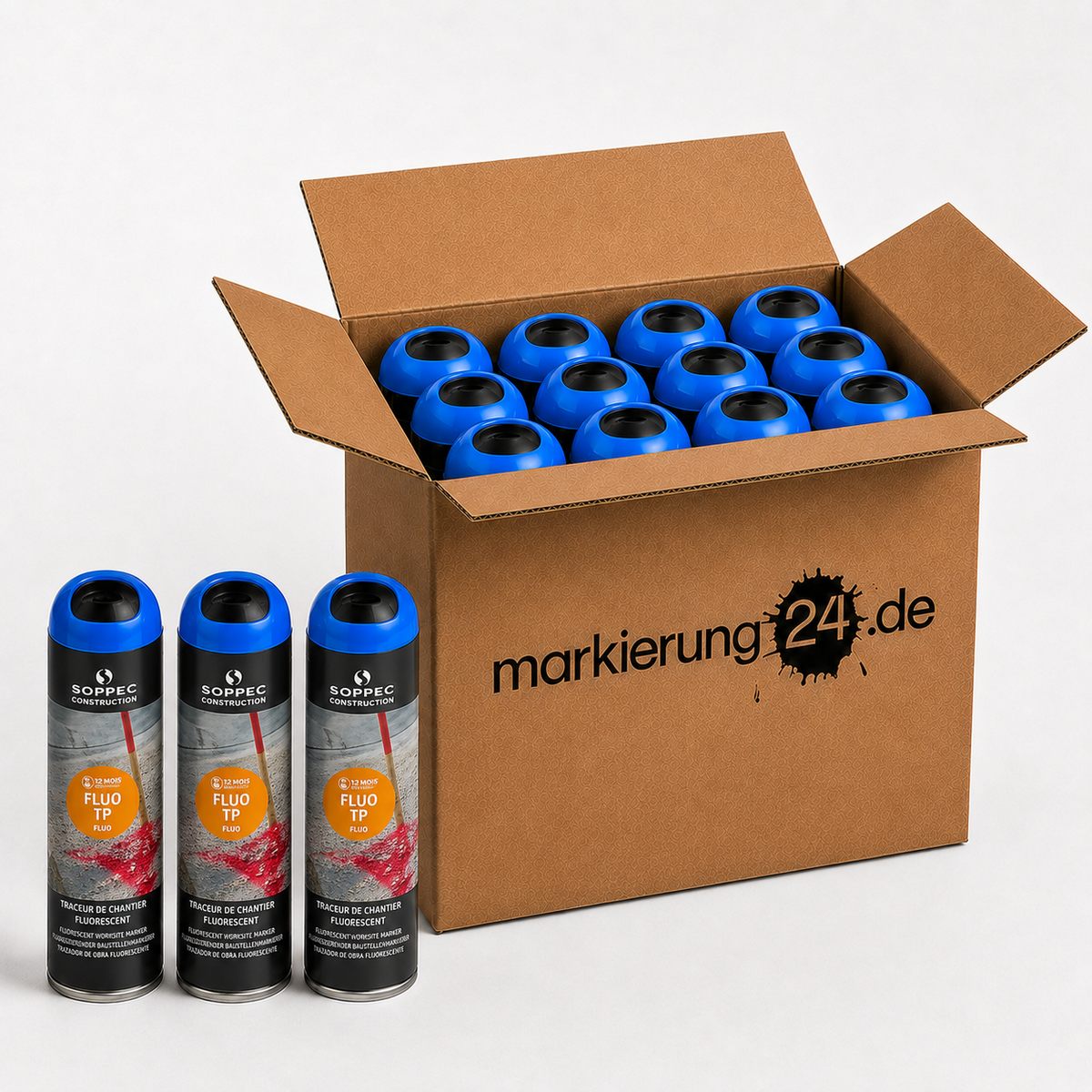 Fluo TP Markierspray, Neon-Sprühfarbe, 500ml