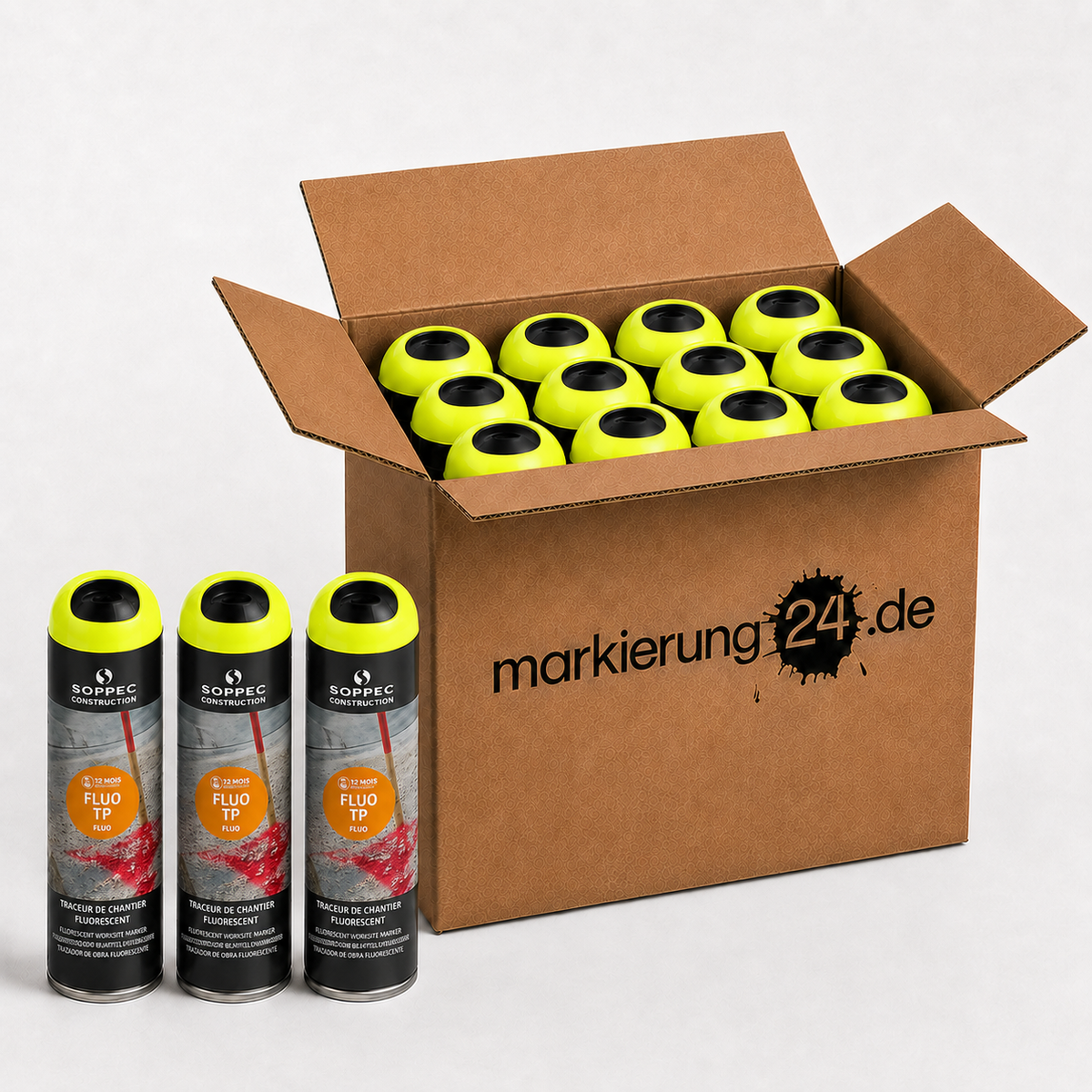 Fluo TP Markierspray, Neon-Sprühfarbe, 500ml