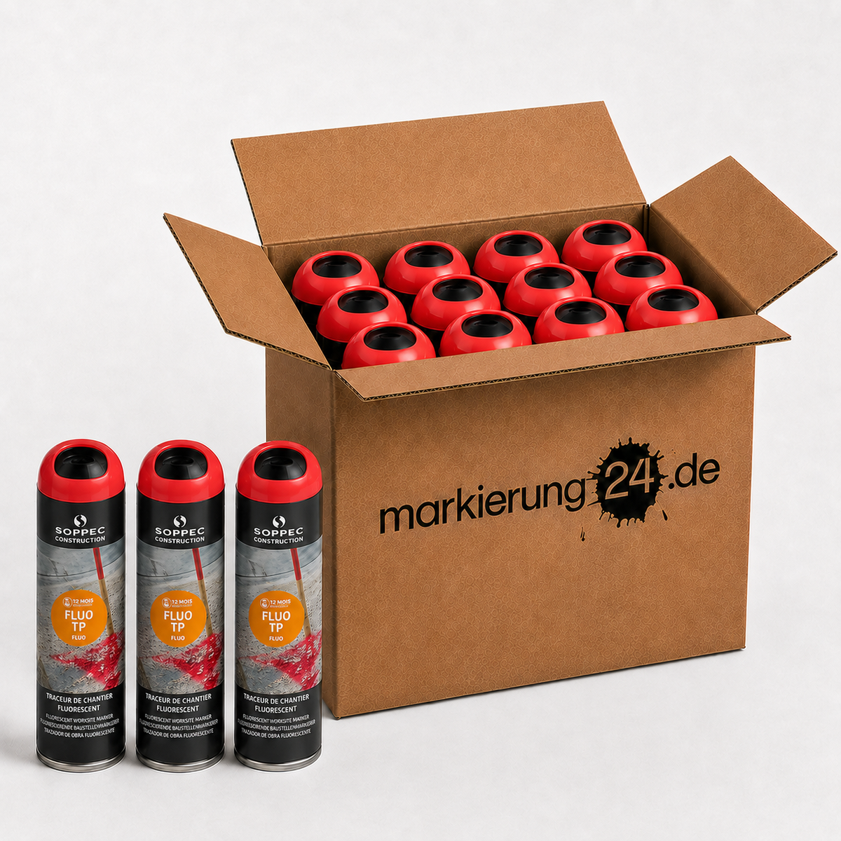 Fluo TP Markierspray, Neon-Sprühfarbe, 500ml