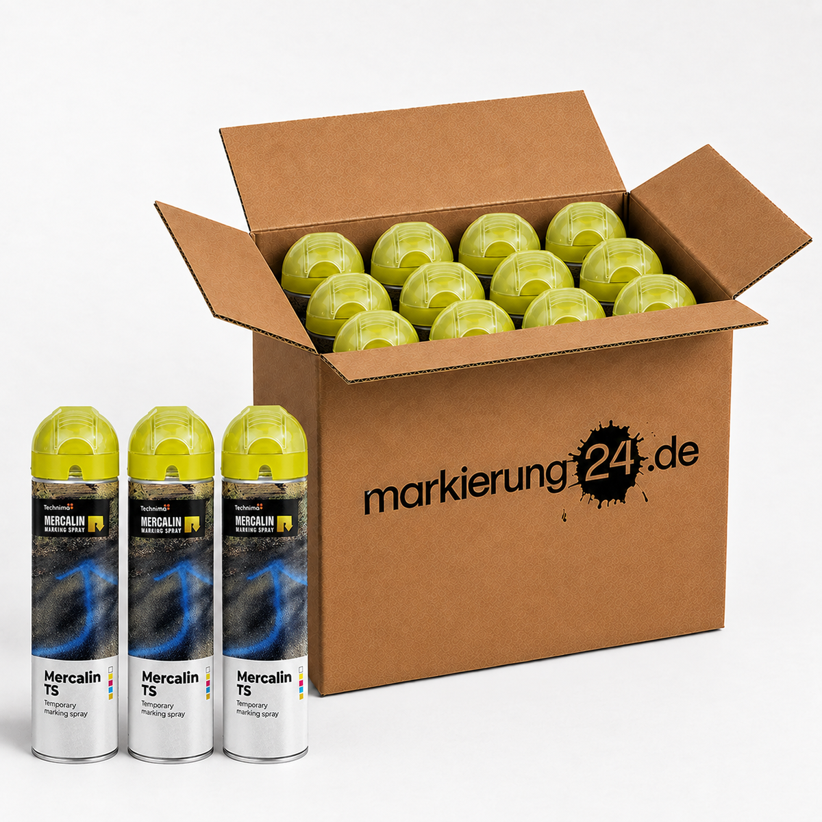 Mercalin TS – temporäres Markierspray, 600ml