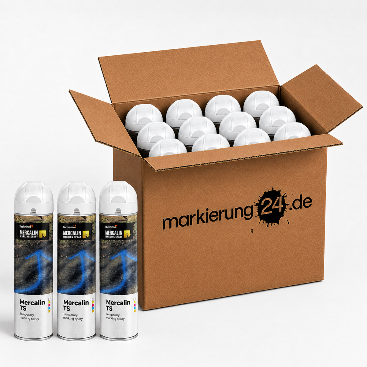 Mercalin TS – temporäres Markierspray, 600ml