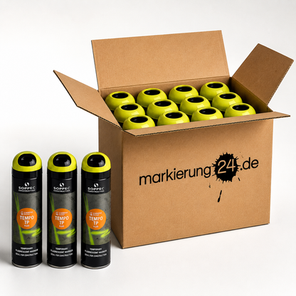 Tempo TP Markierspray, Kurzzeit Sprühfarbe, 500ml