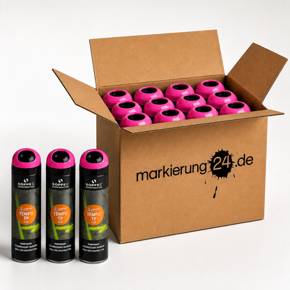 Tempo TP Markierspray, Kurzzeit Sprühfarbe, 500ml