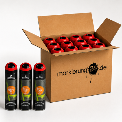 Tempo TP Markierspray, Kurzzeit Sprühfarbe, 500ml