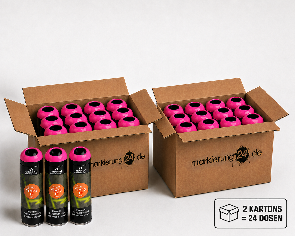 Tempo TP Markierspray, Kurzzeit Sprühfarbe, 500ml