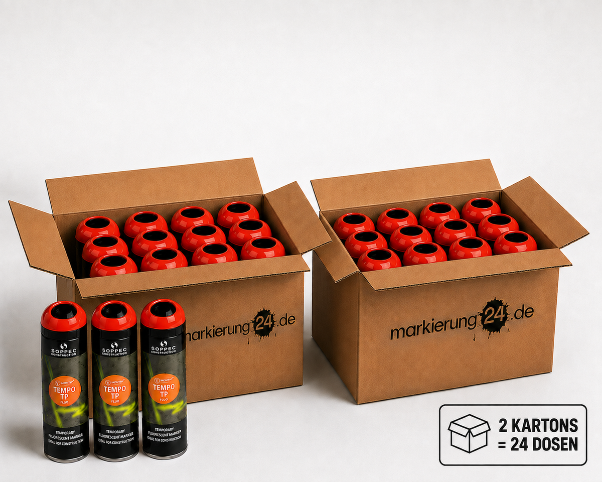 Tempo TP Markierspray, Kurzzeit Sprühfarbe, 500ml