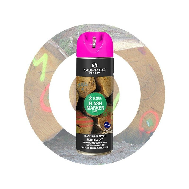 Flash Marker Forst-Markierspray, 500ml, 1 Karton á 12 Dosen
