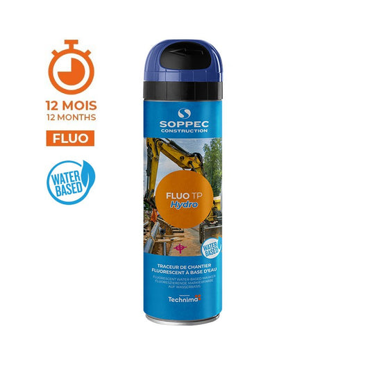 Fluo TP Hydro Markierspray auf Wasserbasis, Neon-Sprühfarbe, 500ml