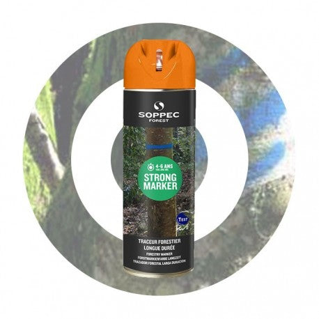 Strong Marker Markierspray für Forst, 500ml, 1 Karton á 12 Dosen