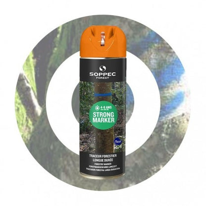 Strong Marker Markierspray für Forst, 500ml, 1 Karton á 12 Dosen