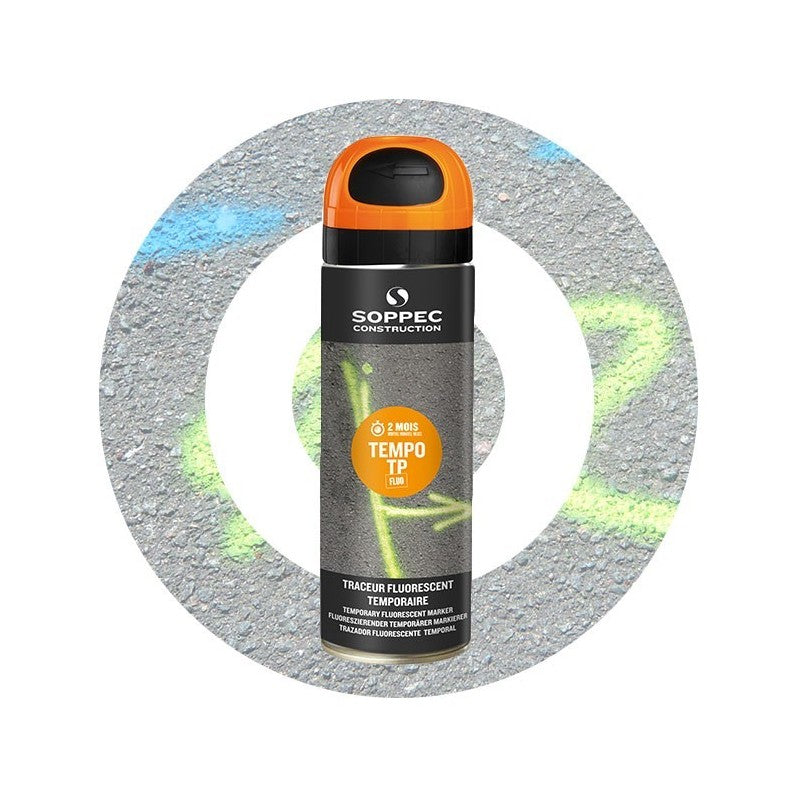 Tempo TP Markierspray, Kurzzeit Sprühfarbe, 500ml